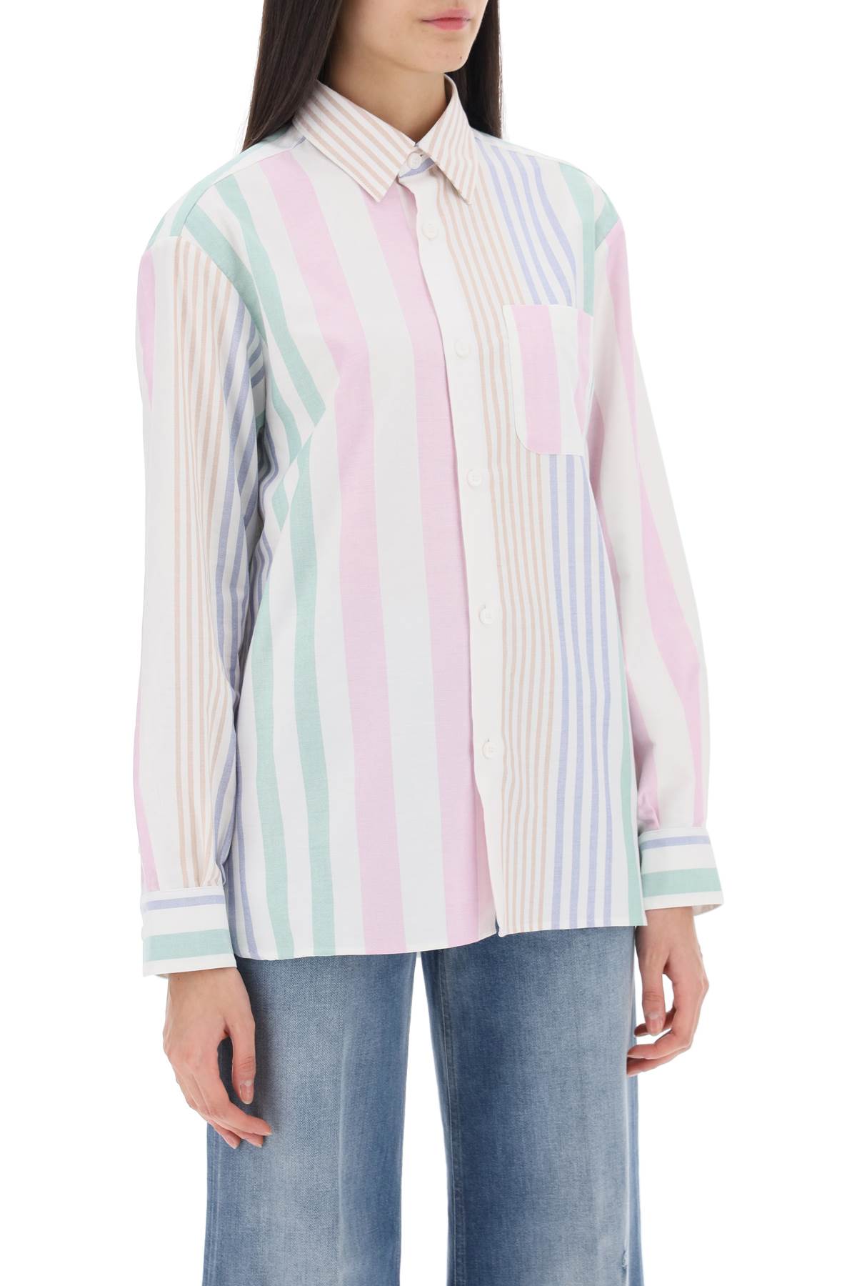 A.P.C. sela striped oxford shirt