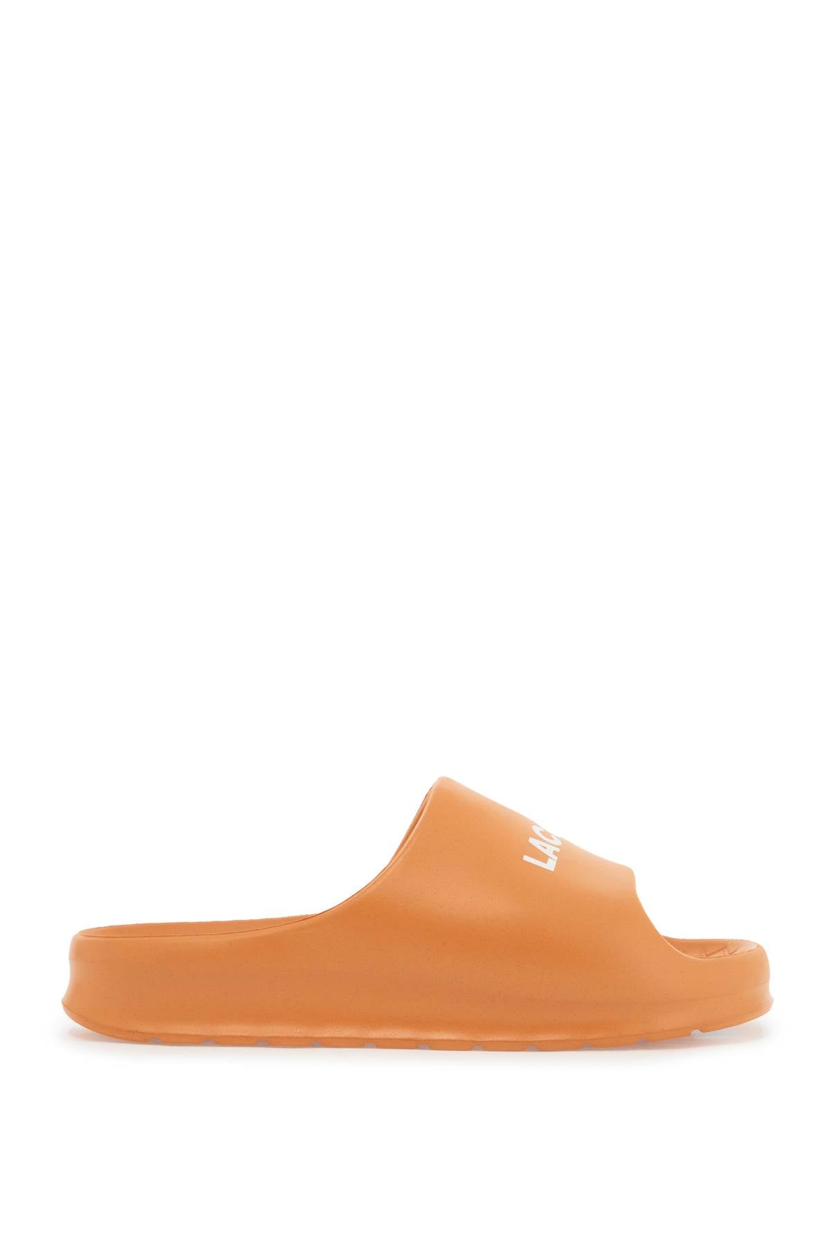 Lacoste Slides Serve 2.0 - Orange with white Lacoste lettering