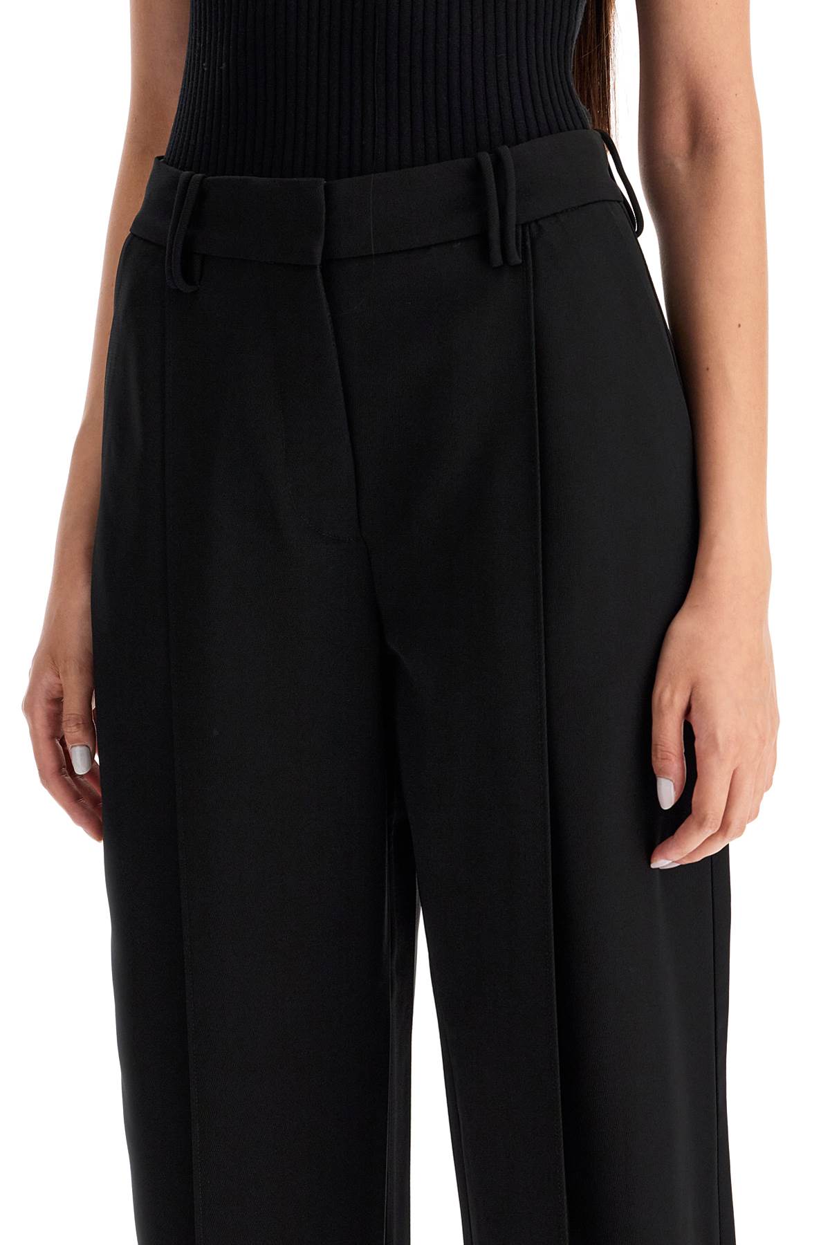 Ganni lightweight pants with pleats