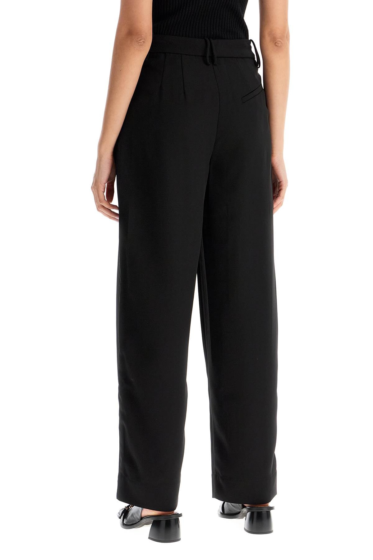 Ganni lightweight pants with pleats