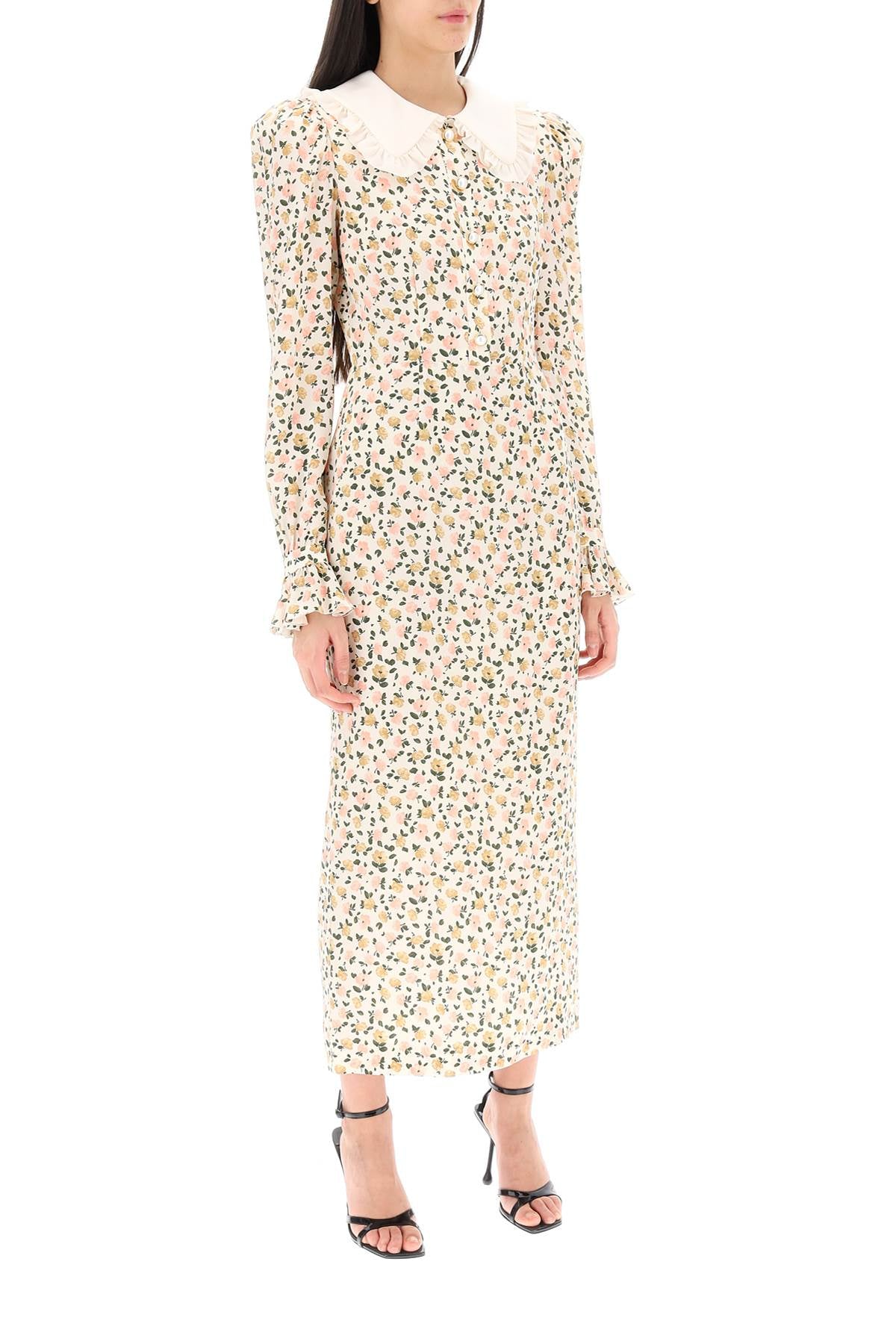 Alessandra Rich floral shirt dress