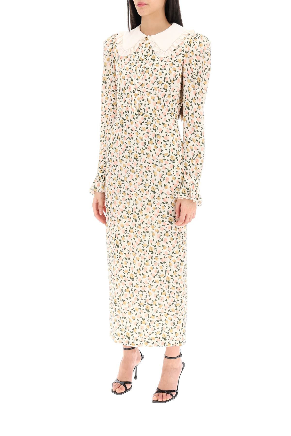 Alessandra Rich floral shirt dress