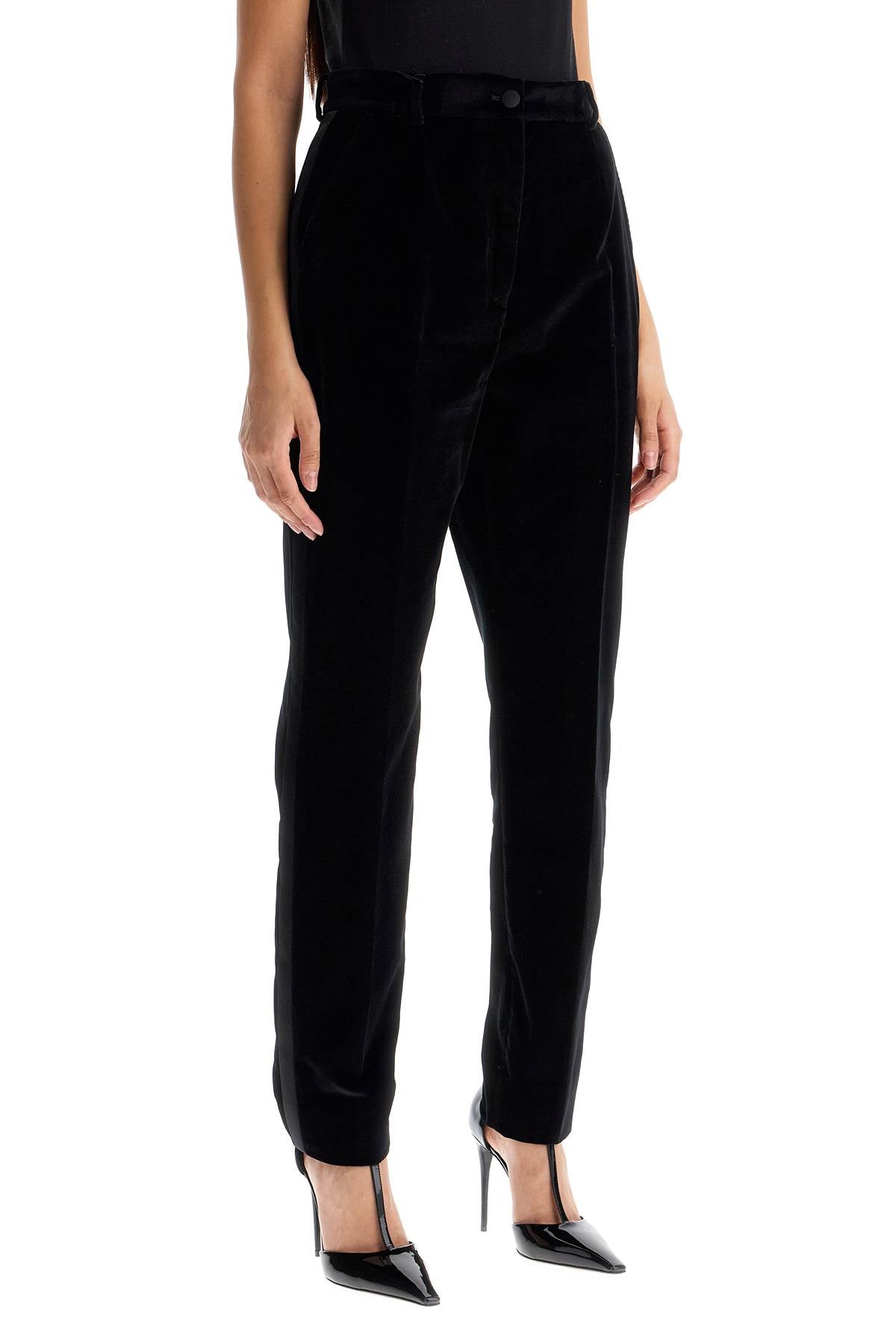 Dolce & Gabbana velvet tuxedo pants