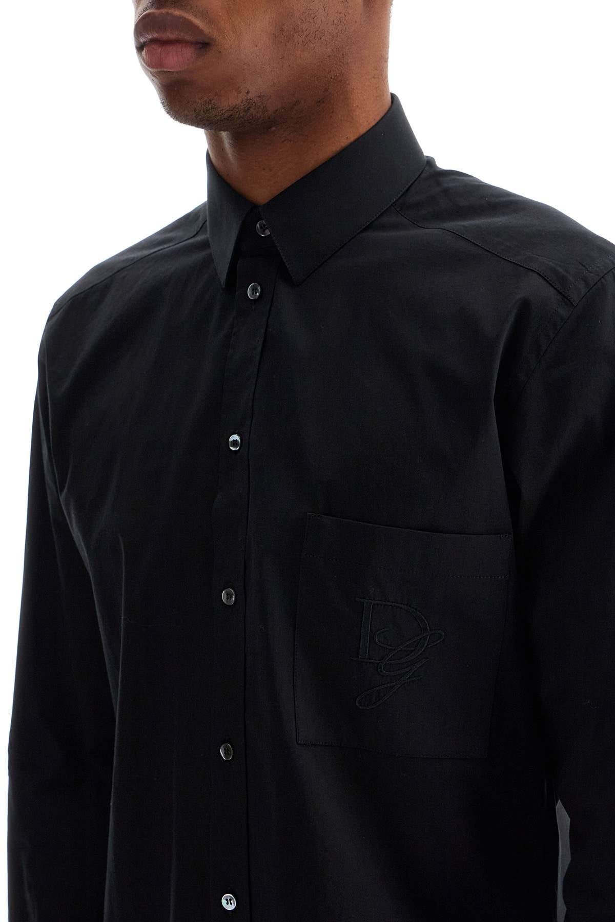 Dolce & Gabbana embroidered pocket shirt with