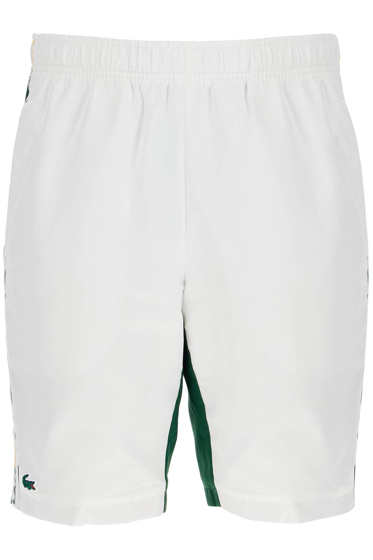 Lacoste Bermuda Shorts – White & Green