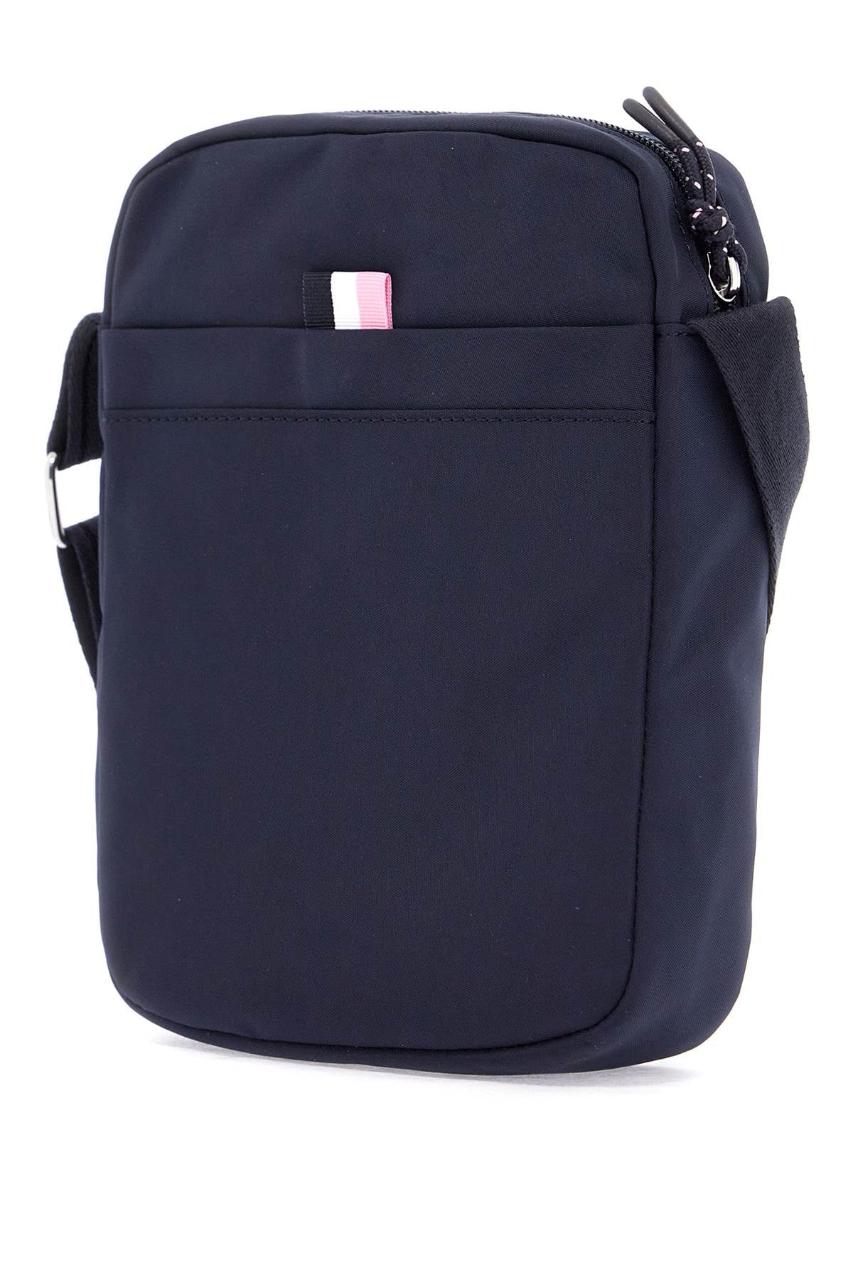 EDEN PARK navy blue messenger bag for men with zip and front pocket for work