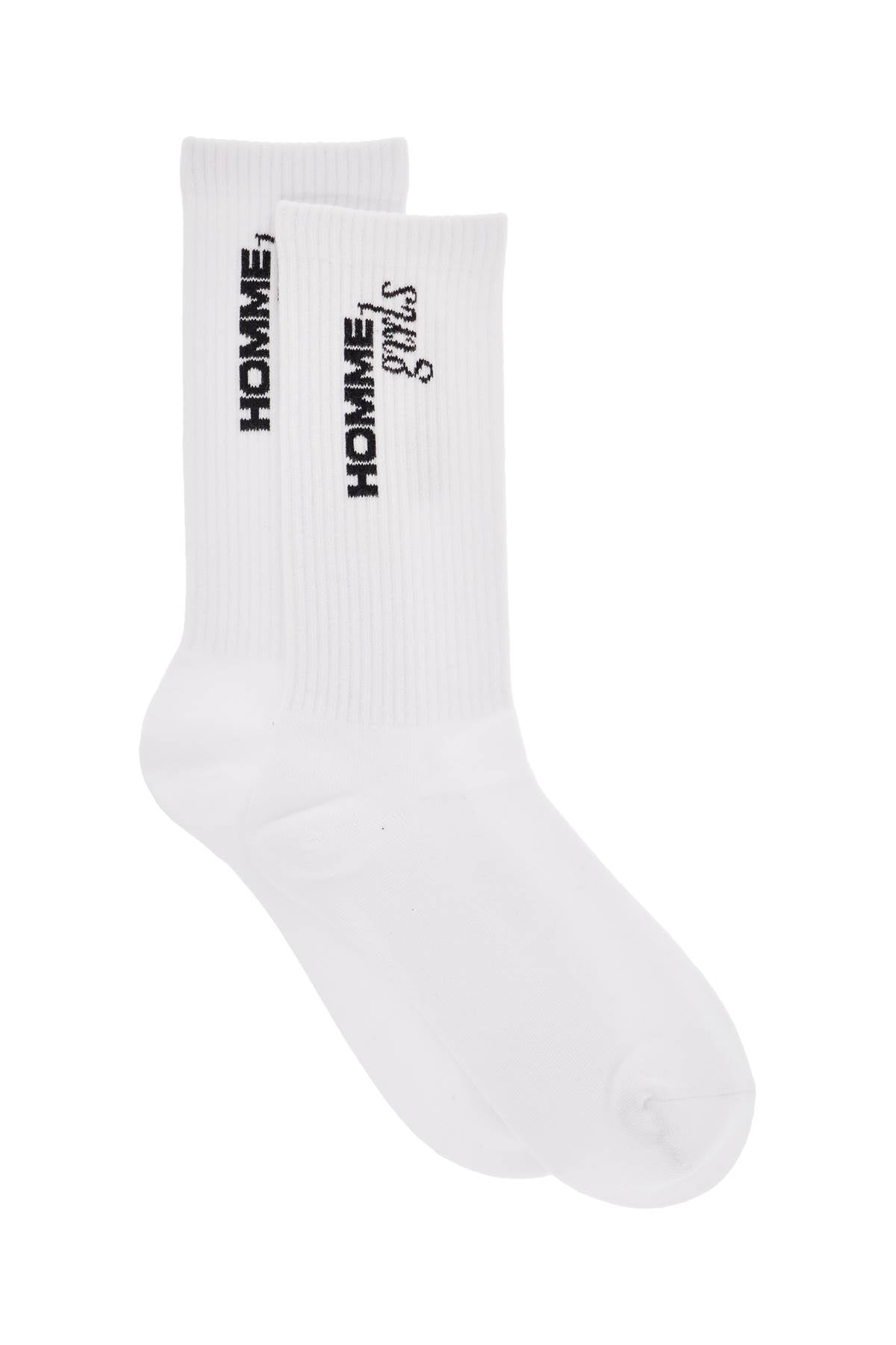 Homme Girls 3 pairs of white cotton slim fit breathable socks