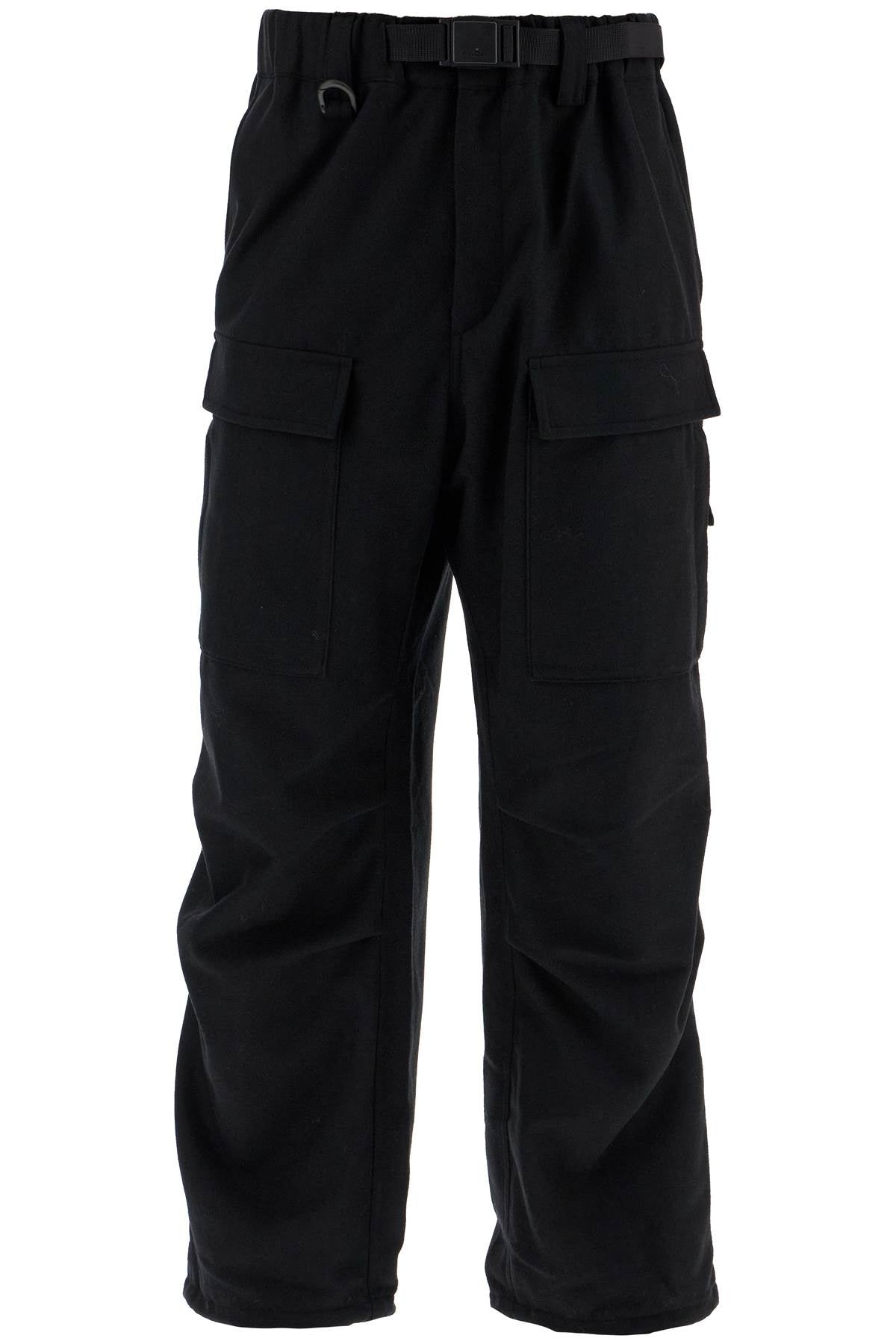 Y-3 flannel cargo pants for men