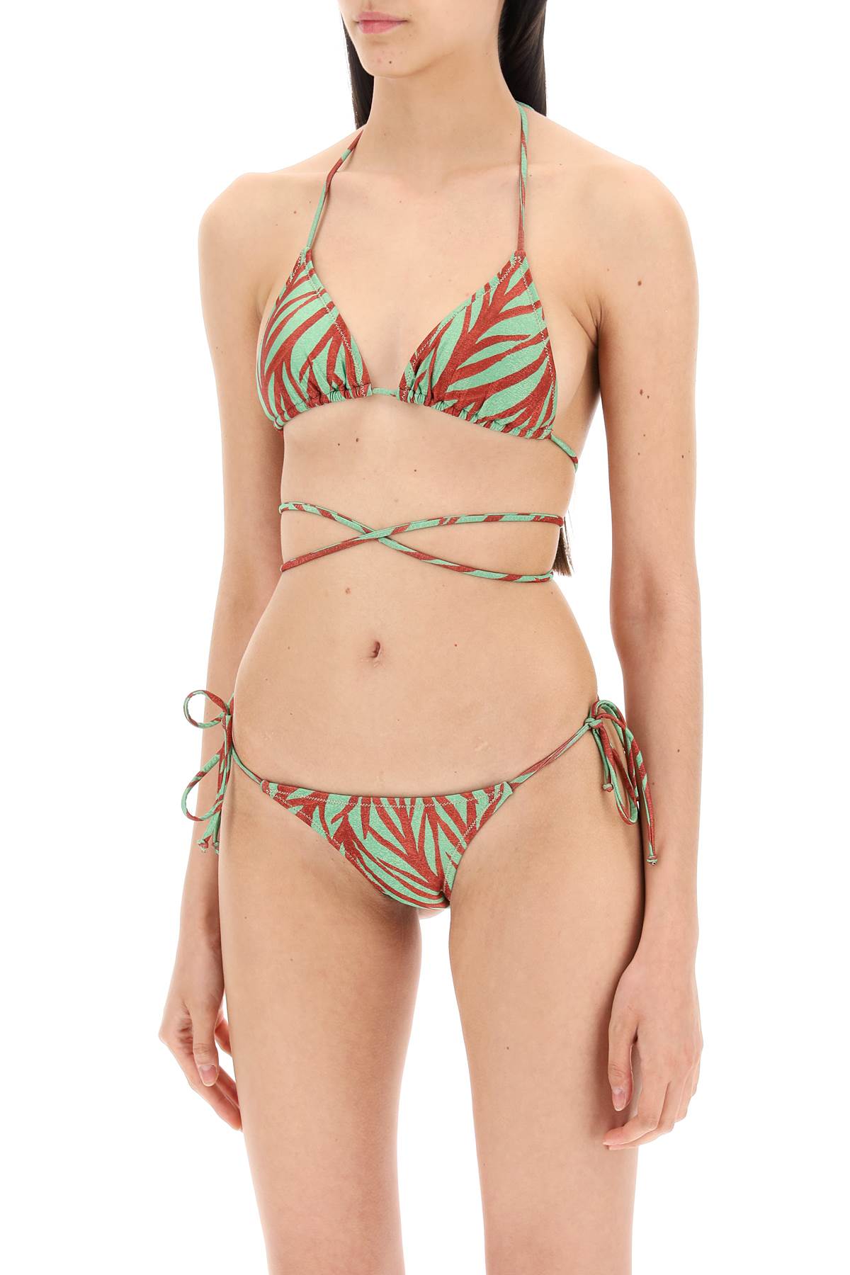 Reina Olga 'animal print miami bikini set