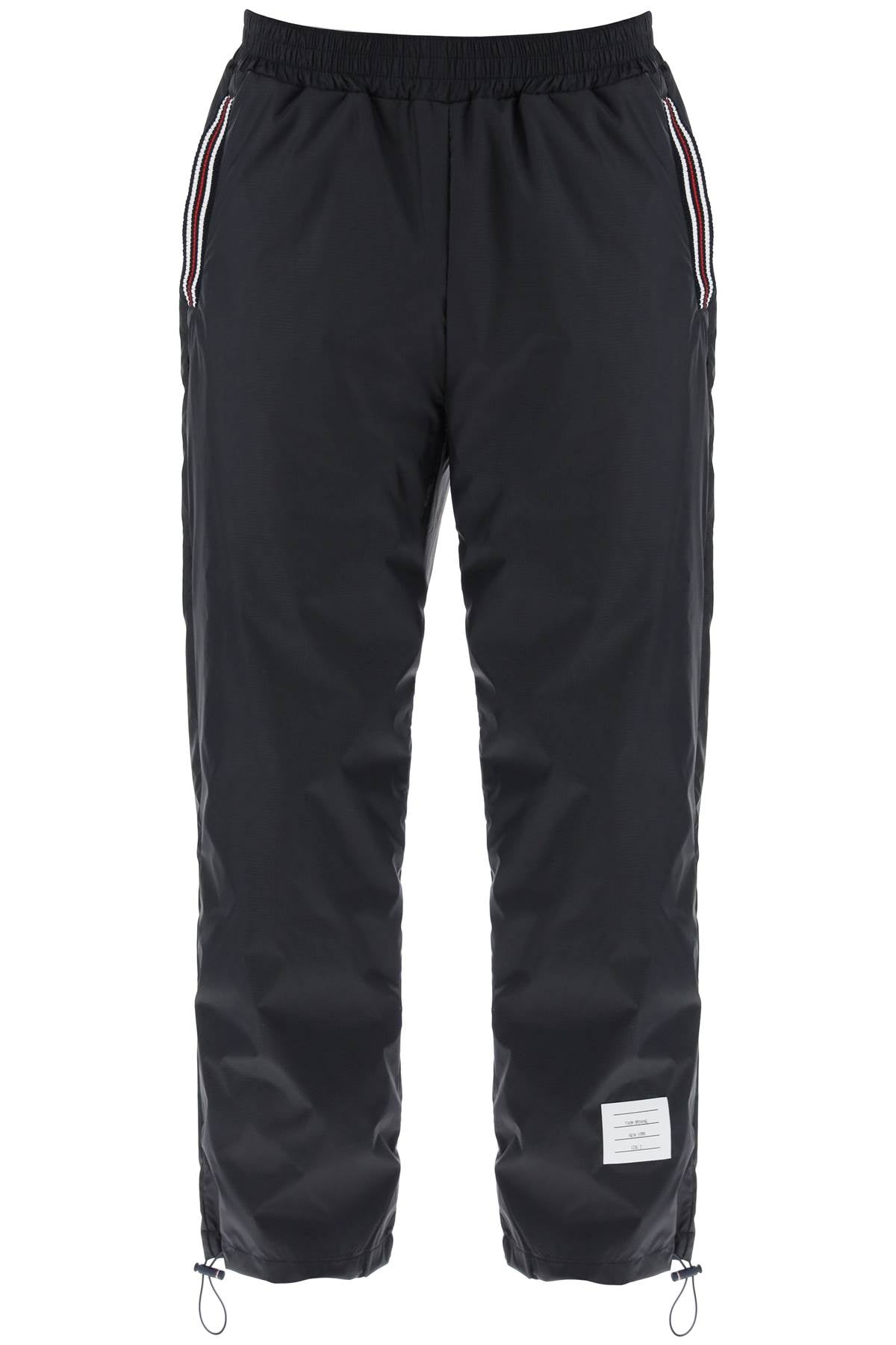 Thom Browne cricket stripe ripstop pants for