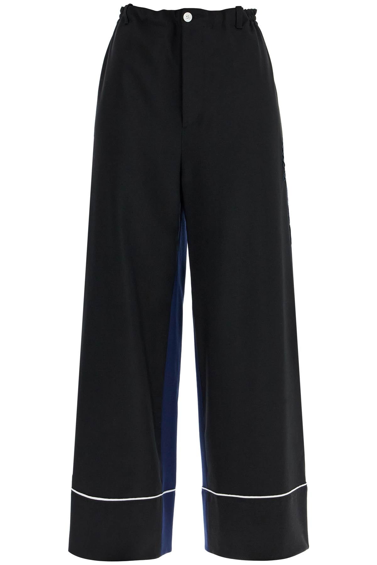 Marni elegant black virgin wool trousers