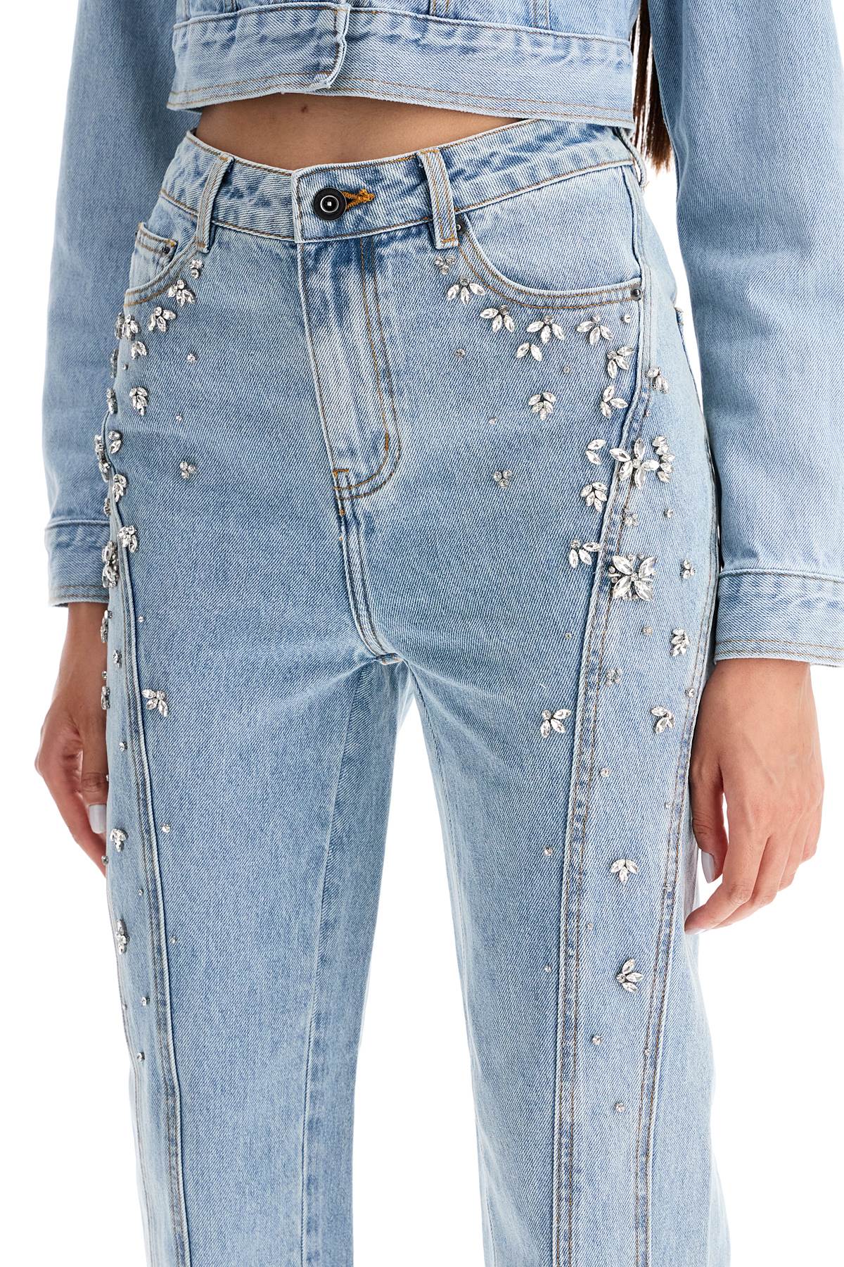 Self-Portrait Self Portrait straight jeans with crystals