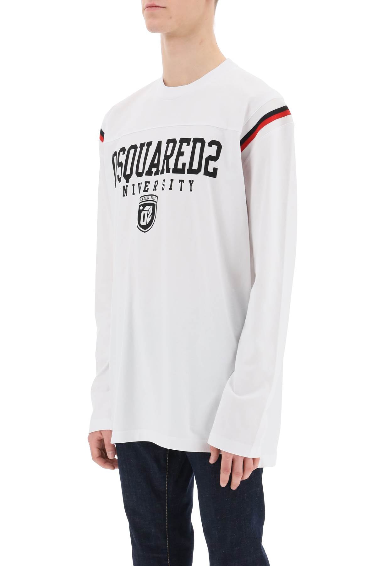 Dsquared2 long-sleeved varsity t-shirt