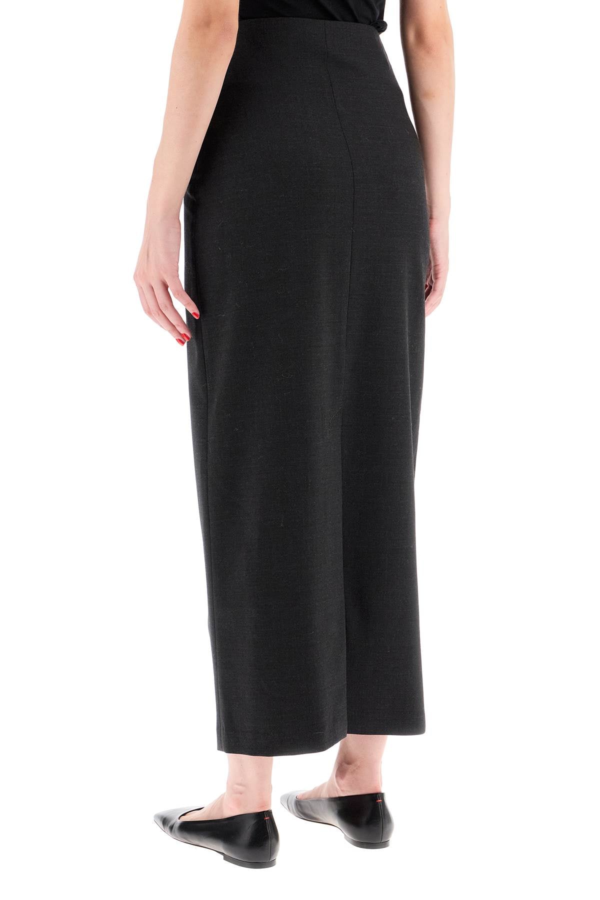 Loulou Studio stretch wool skirt in samos style