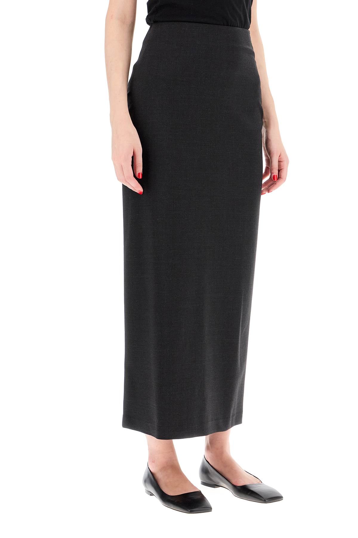 Loulou Studio stretch wool skirt in samos style