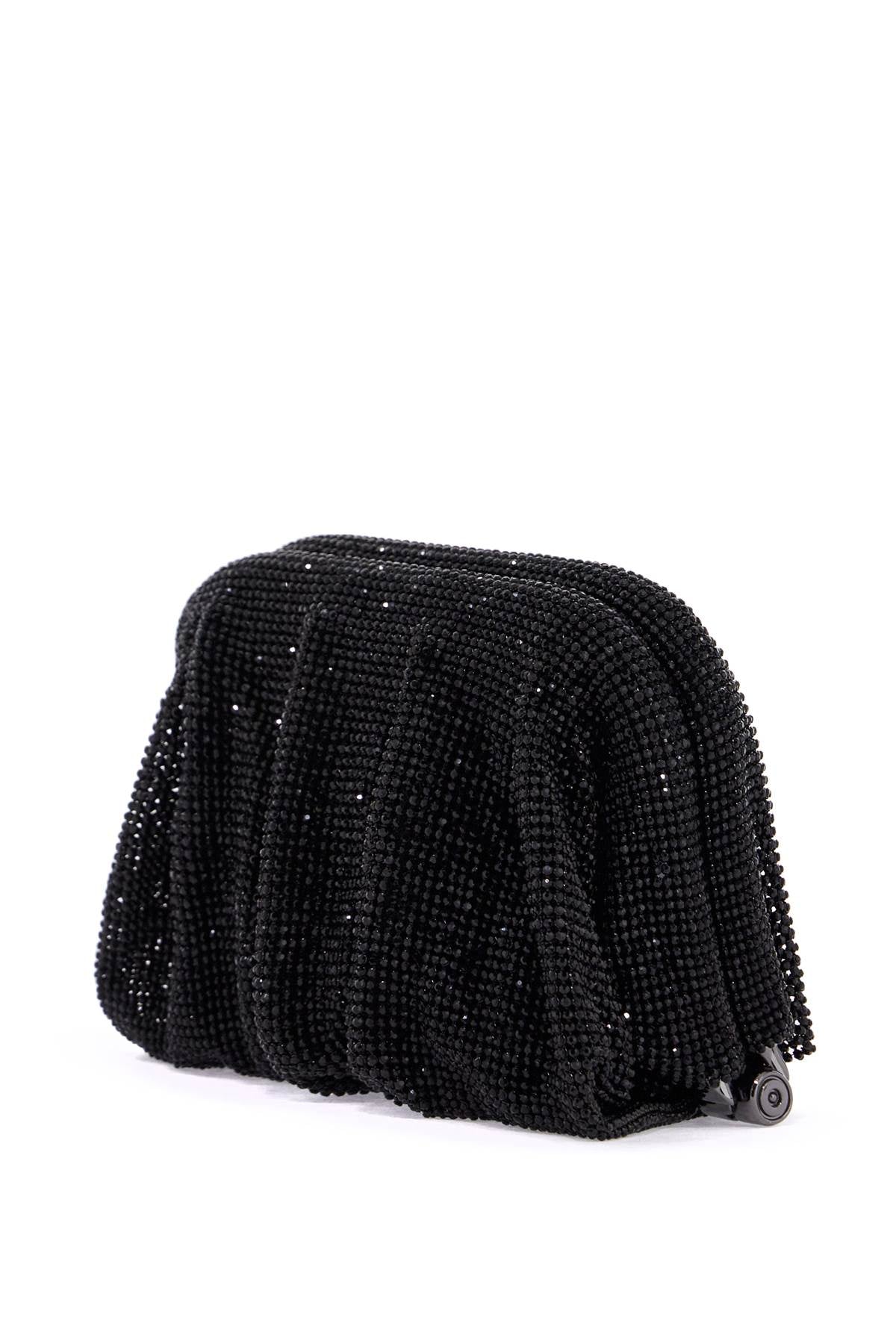 Benedetta Bruzziches compact bag venus la petite in black rhinestones