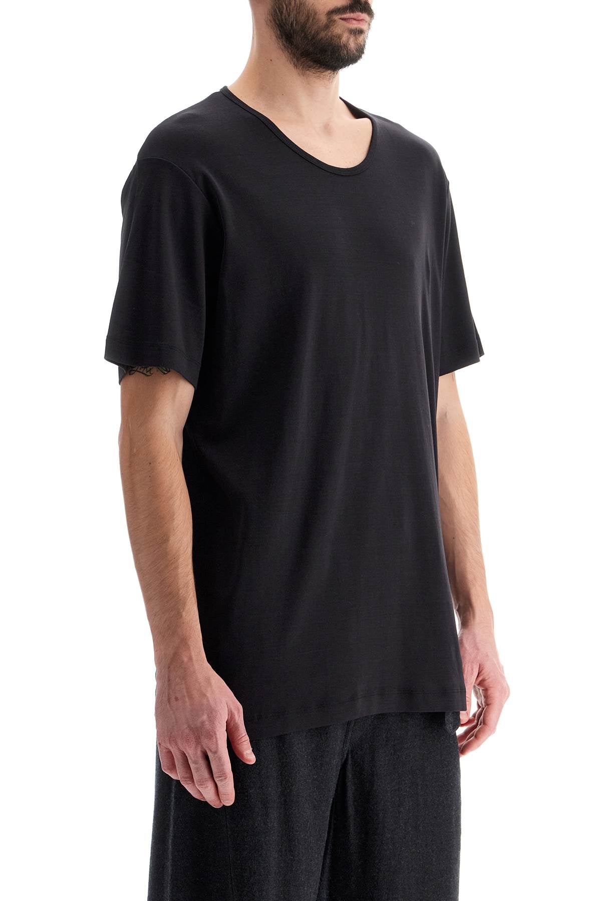 Lemaire t-shirt with wide round neck