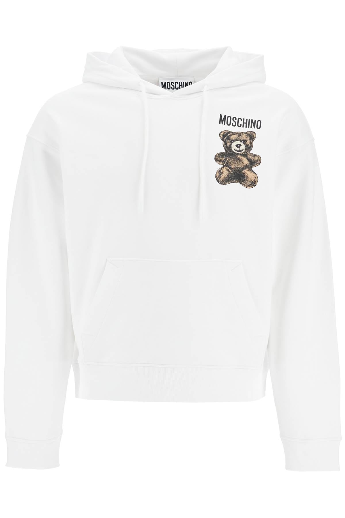 moschino teddy bear hooded sweat