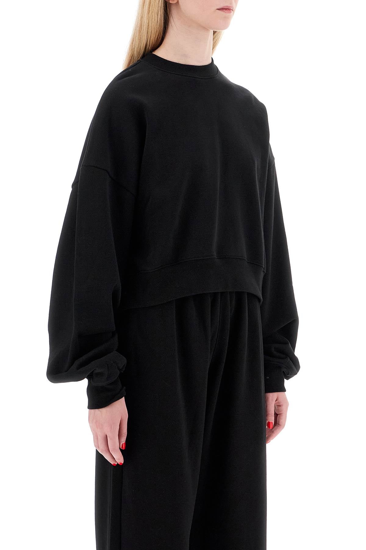 Wardrobe.Nyc "cropped sweatshirt with puffed sleeves