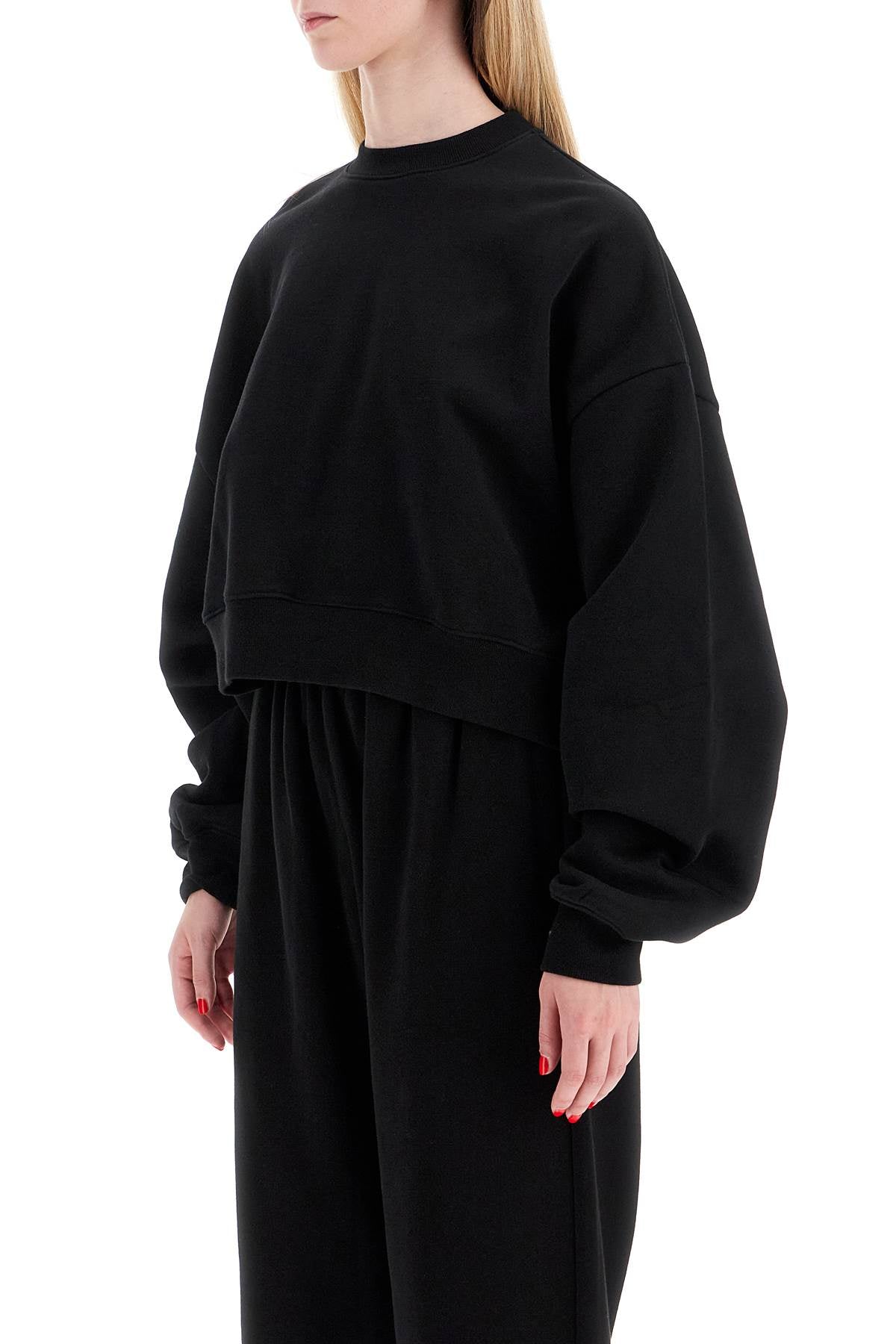 Wardrobe.Nyc "cropped sweatshirt with puffed sleeves