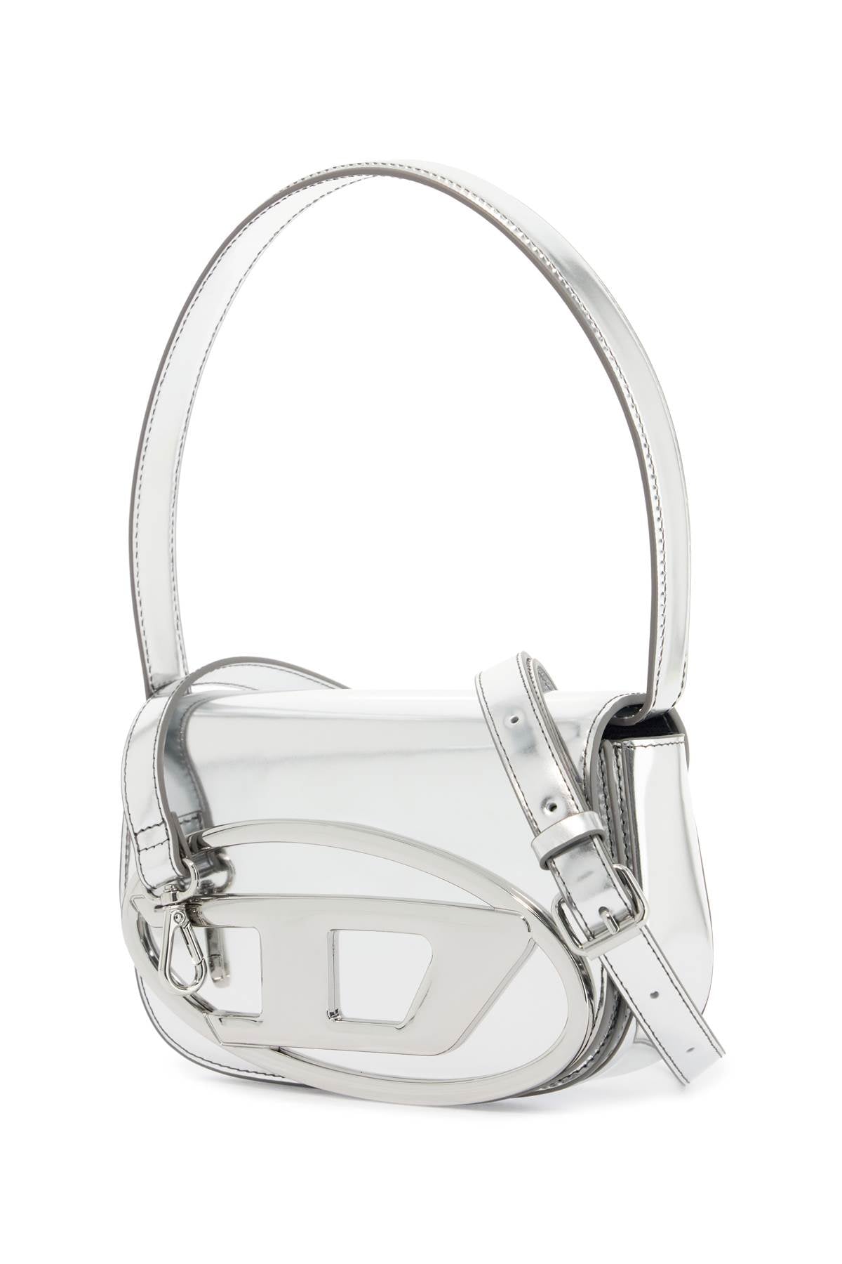 Diesel 1dr mirrored leather shoulder bag