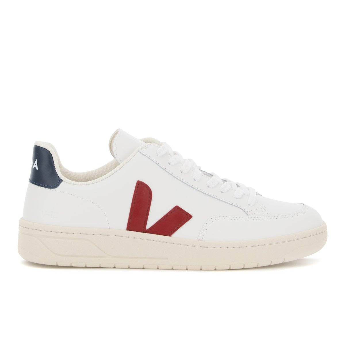 Veja V-12 Leather Sneakers – White