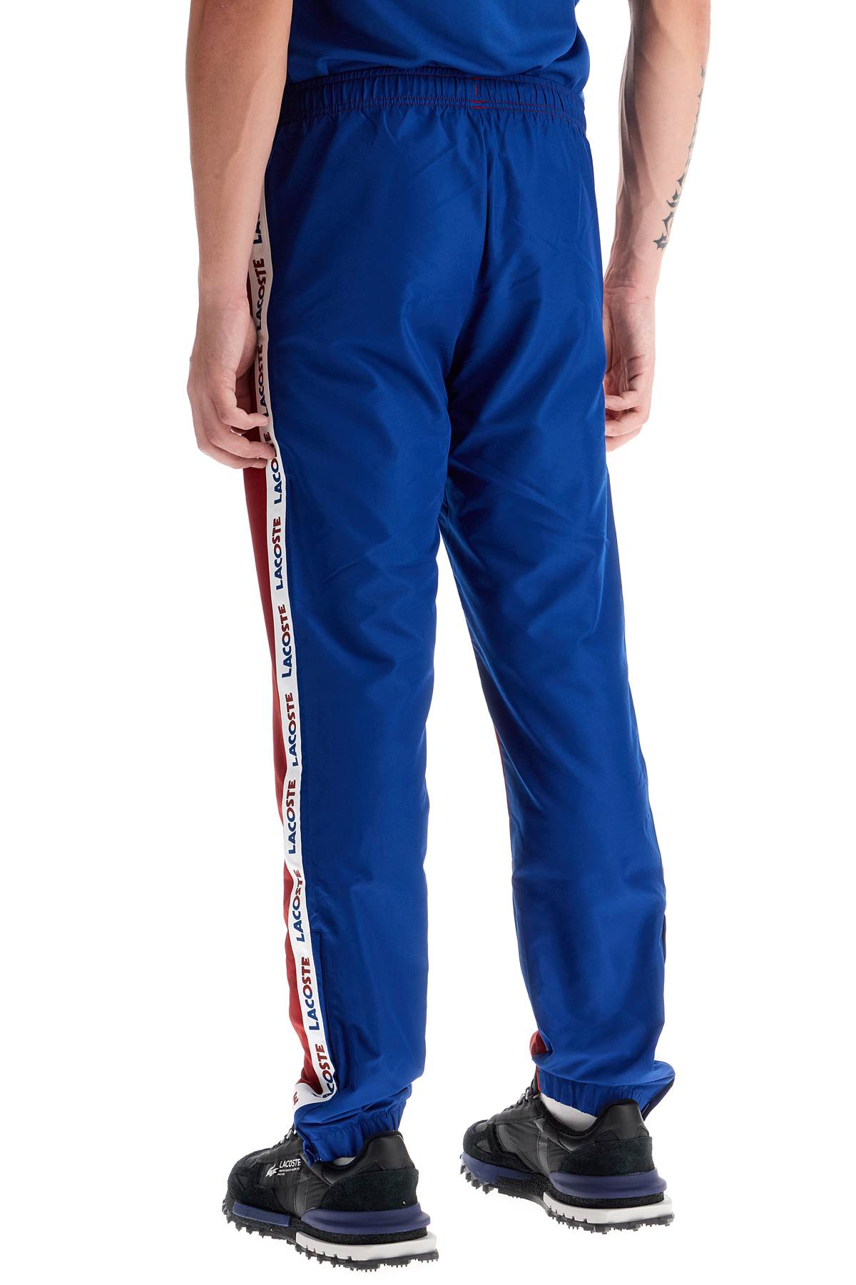 Lacoste Color Block Joggers – Red & Blue