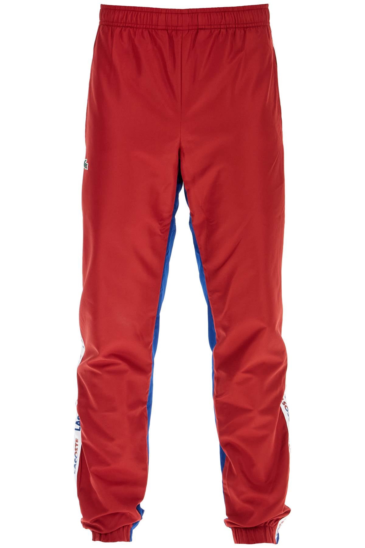 Lacoste Color Block Joggers – Red & Blue